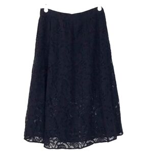 Abercrombie & Fitch Black Floral Lace Skirt Women’s Small NWT